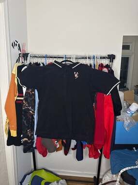 Vintage Disney Store Grumpy Snow White Embroidered Black Polo Shirt Men's Size L